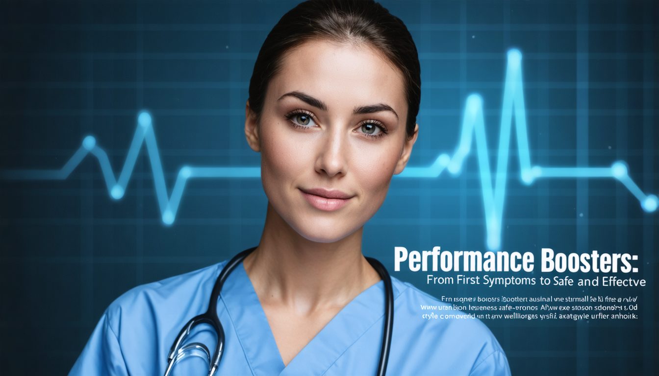 Doctor consulting a male patient about sexual performance boosters and erectile dysfunction treatment options