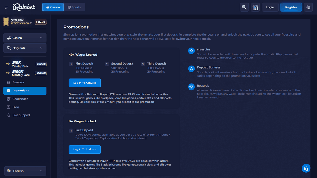 Avis sur le site de Rainbet Casino : Avantages, inconvénients et informations importantes pour les joueurs